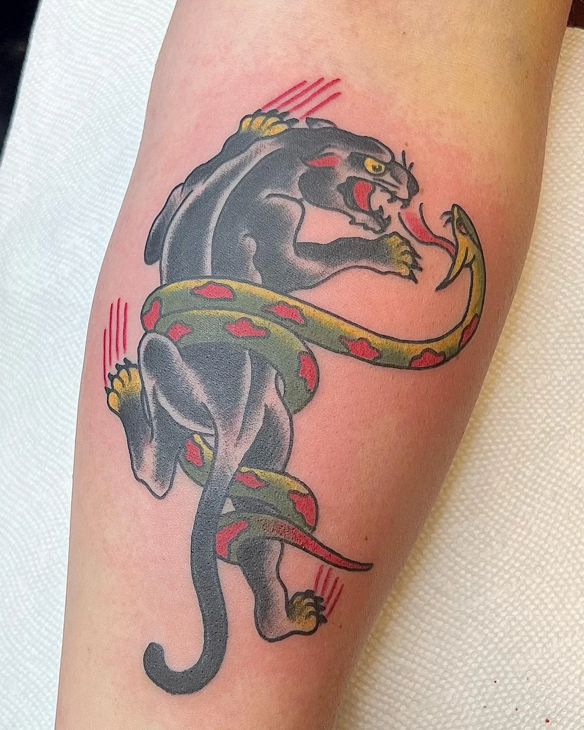 tattoo by Mathias Moretti at Golden Child Tattoo in Escondido