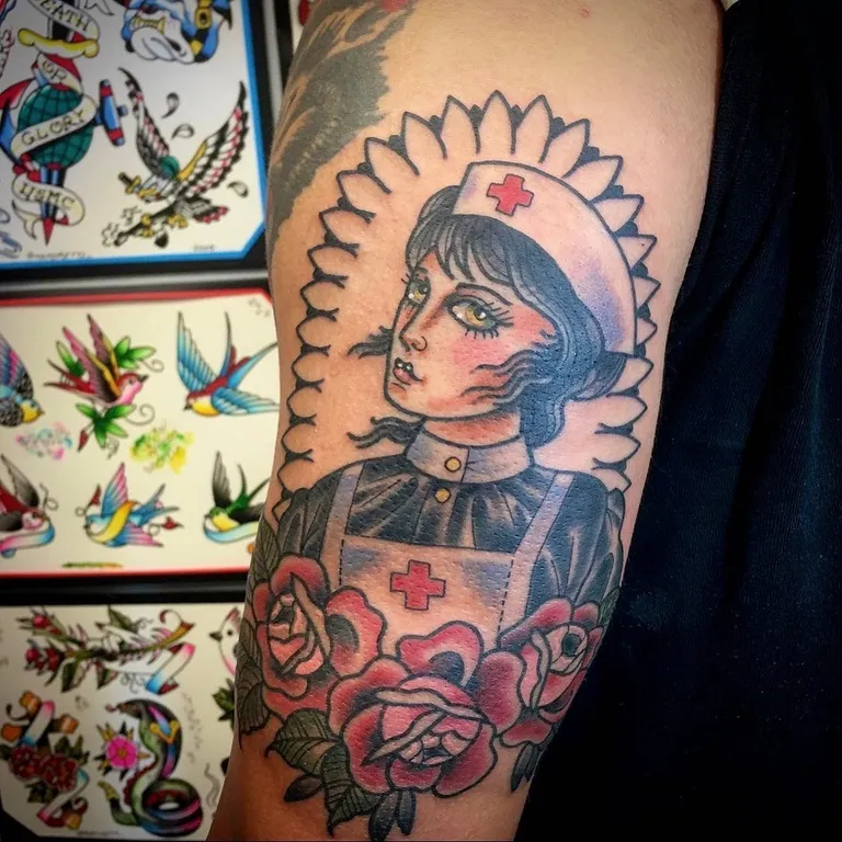 tattoo by Mathias Moretti at Golden Child Tattoo in Escondido