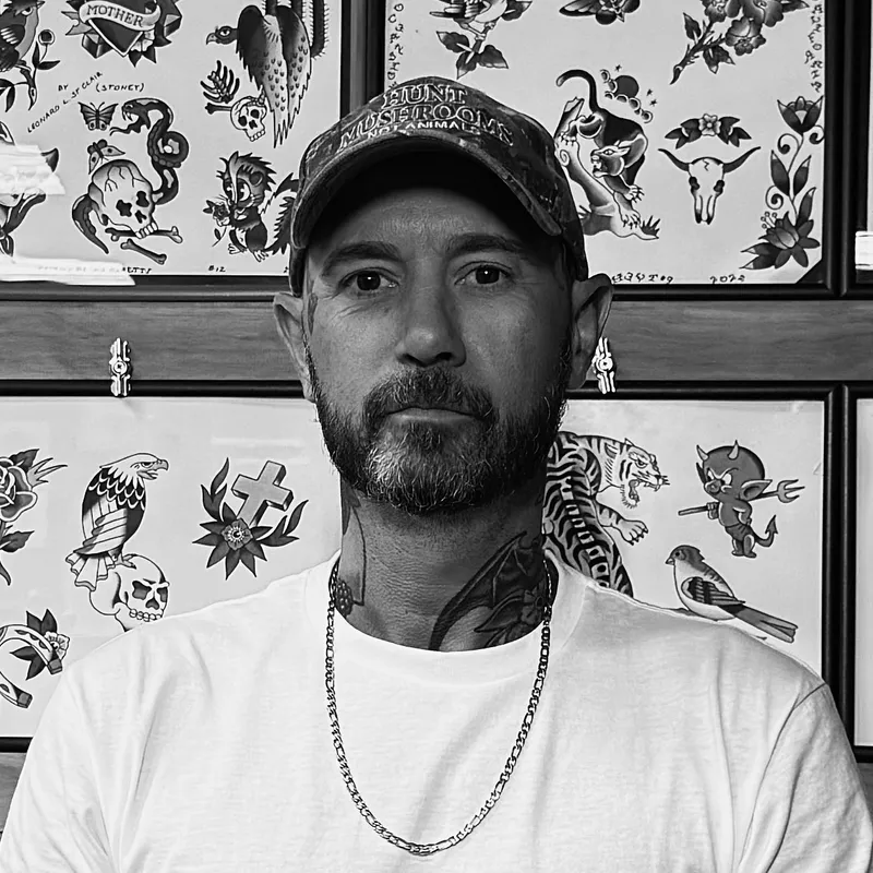 Mathias Moretti, artist at Golden Child Tattoo in Escondido