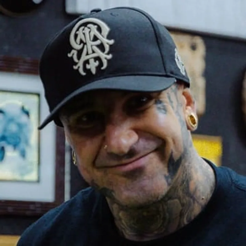 Brandon Castillo AKA Sixer, artist at Golden Child Tattoo in Escondido