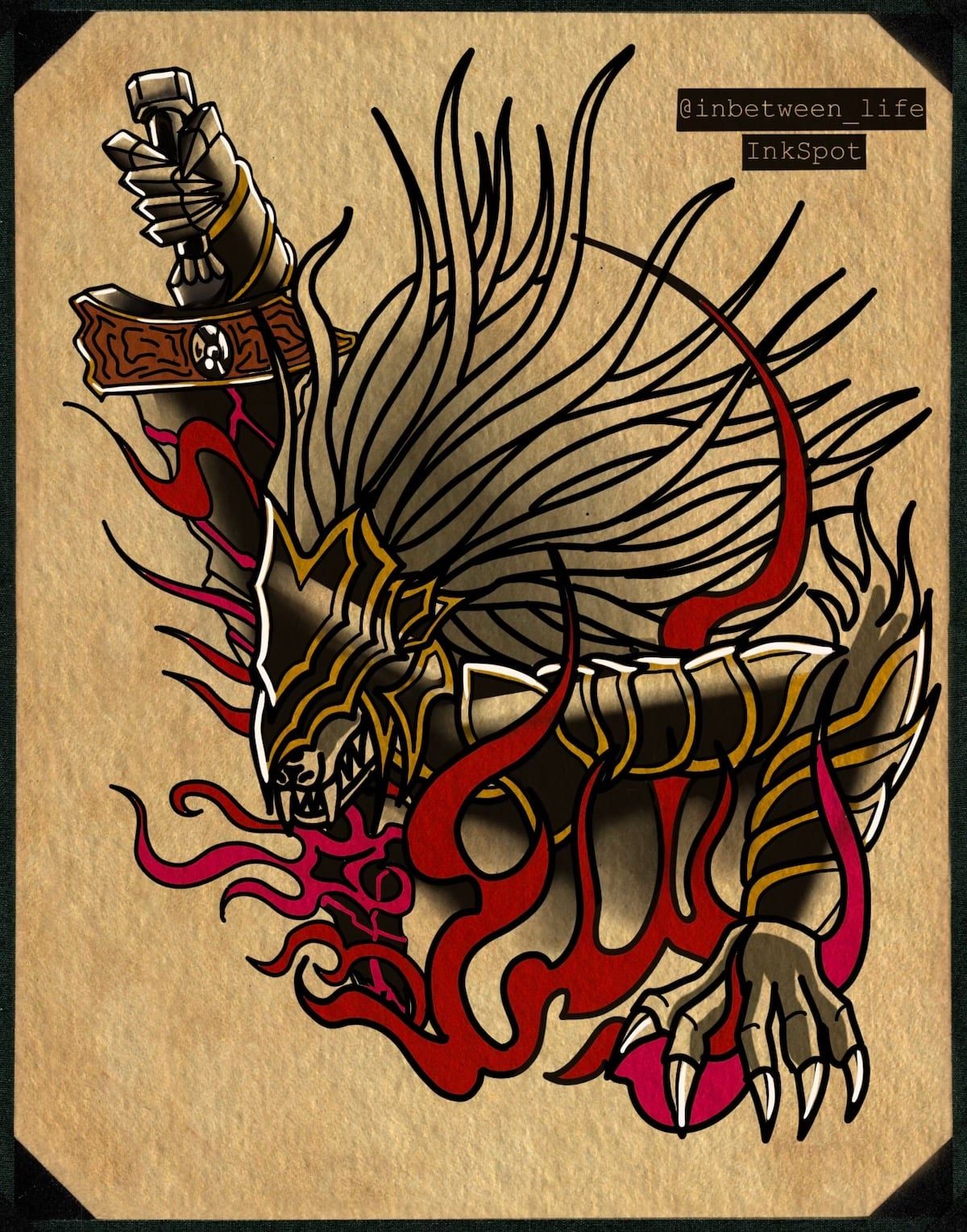 Predator flash tattoo